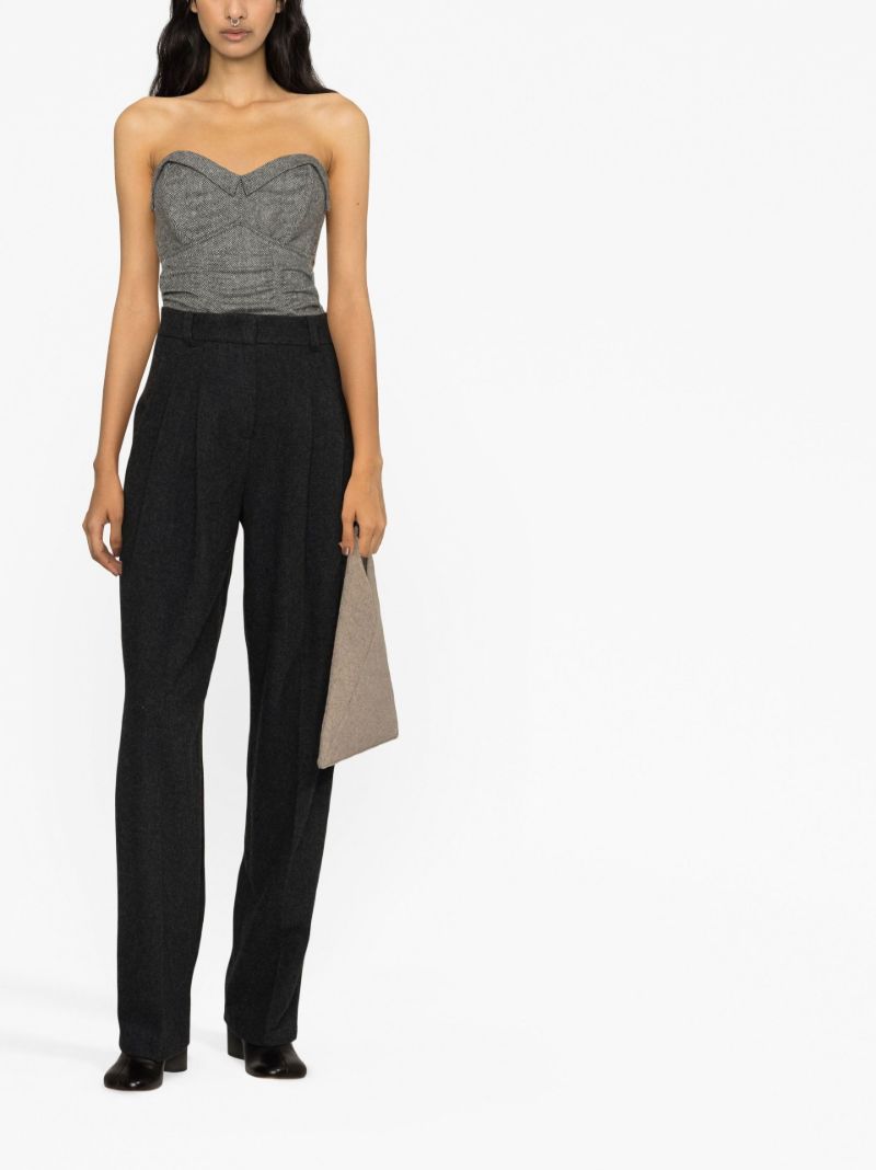 Grey Layton Straight-leg Trousers