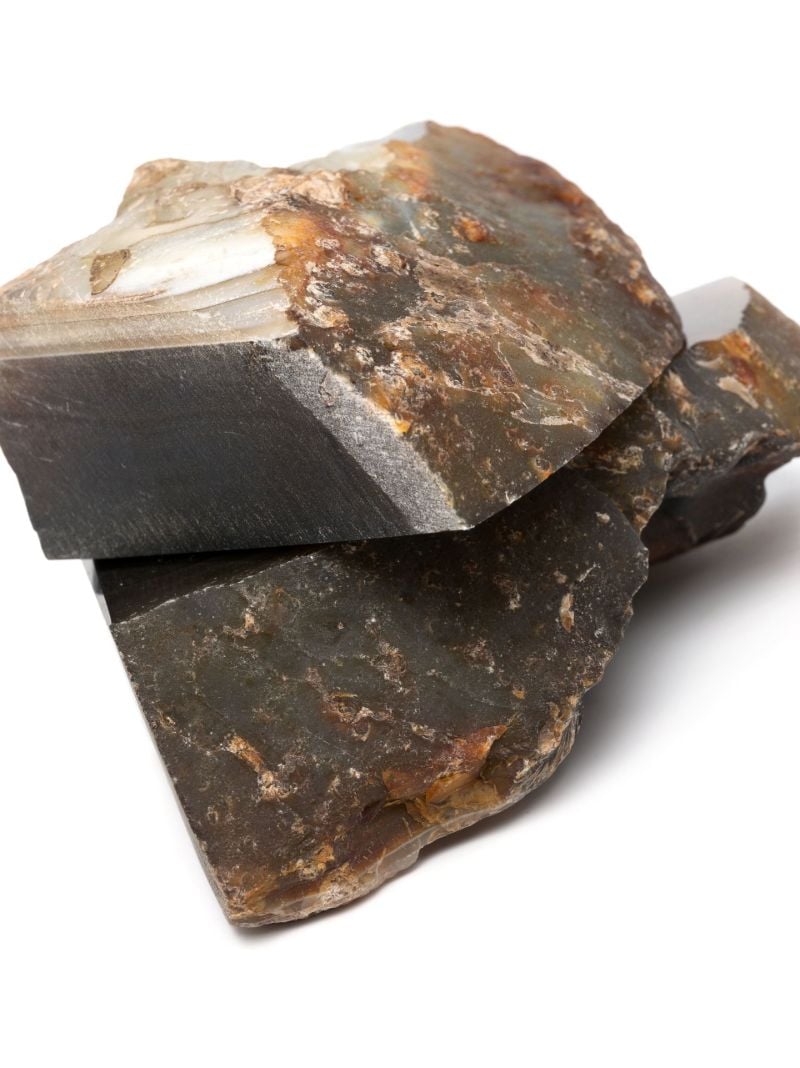 Brown Natural Agate Crystal Bookend Set