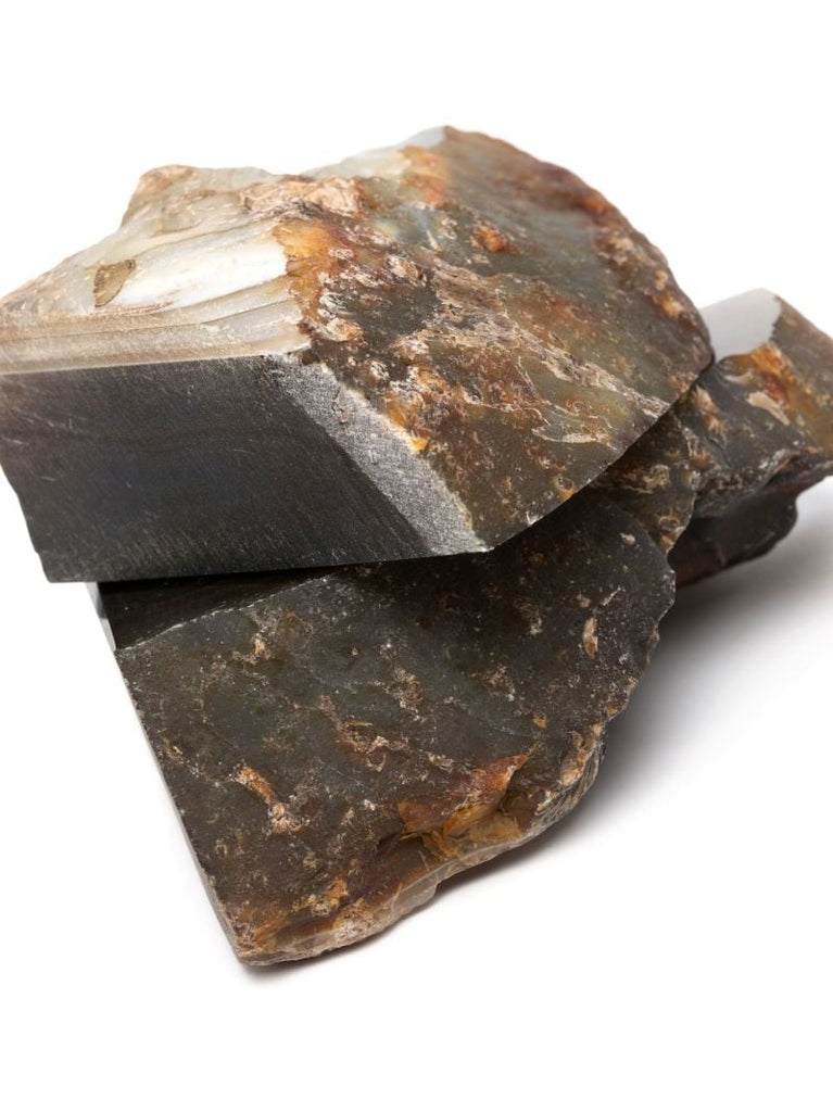 Brown Natural Agate Crystal Bookend Set