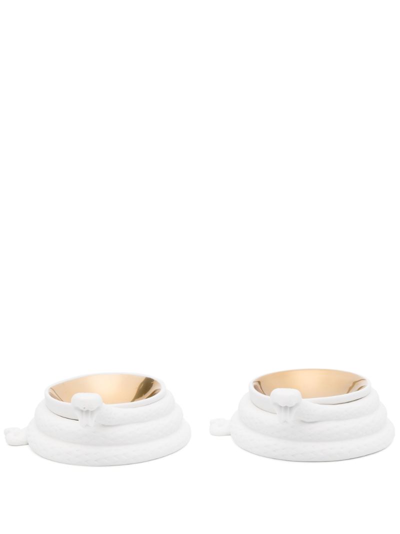 White Eden Ceramic Salt and Pepper Cellars