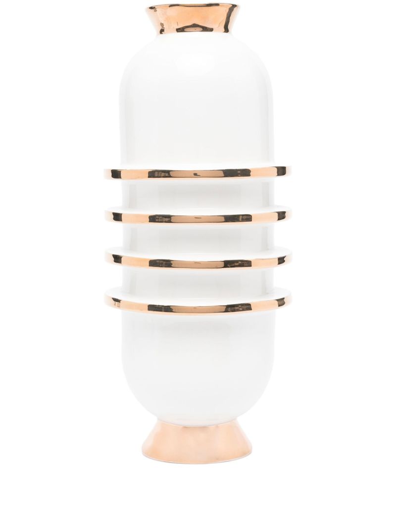 White Orbit Capsule Vase