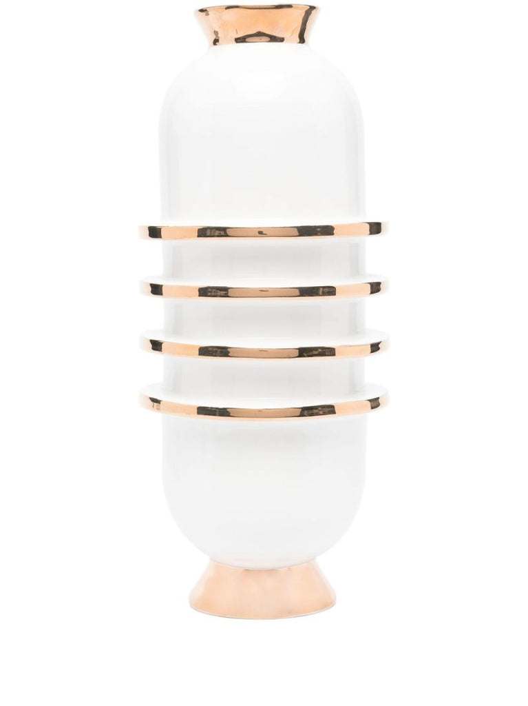 White Orbit Capsule Vase