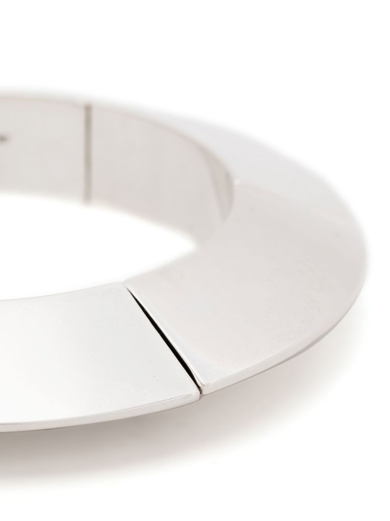 Silver-tone Spinner Bangle Bracelet