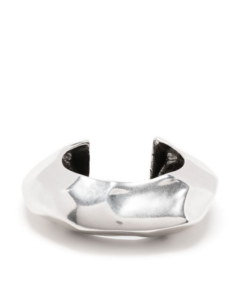 Silver-tone Sculpted Cuff Bracelet