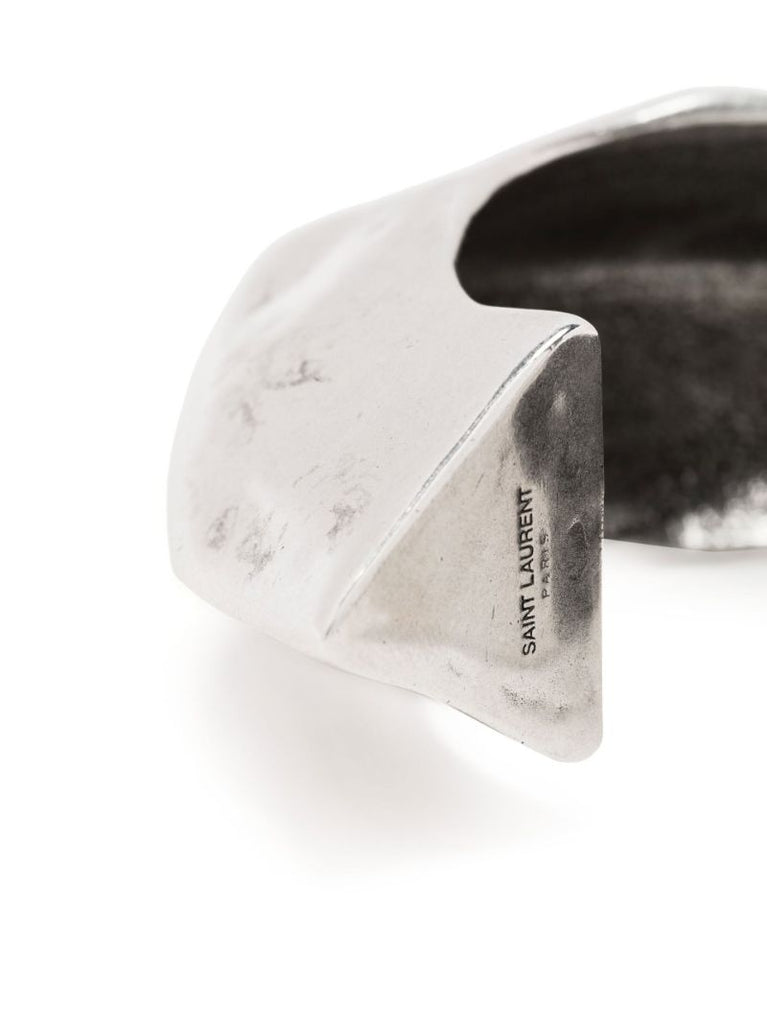 Silver-tone Sculpted Cuff Bracelet