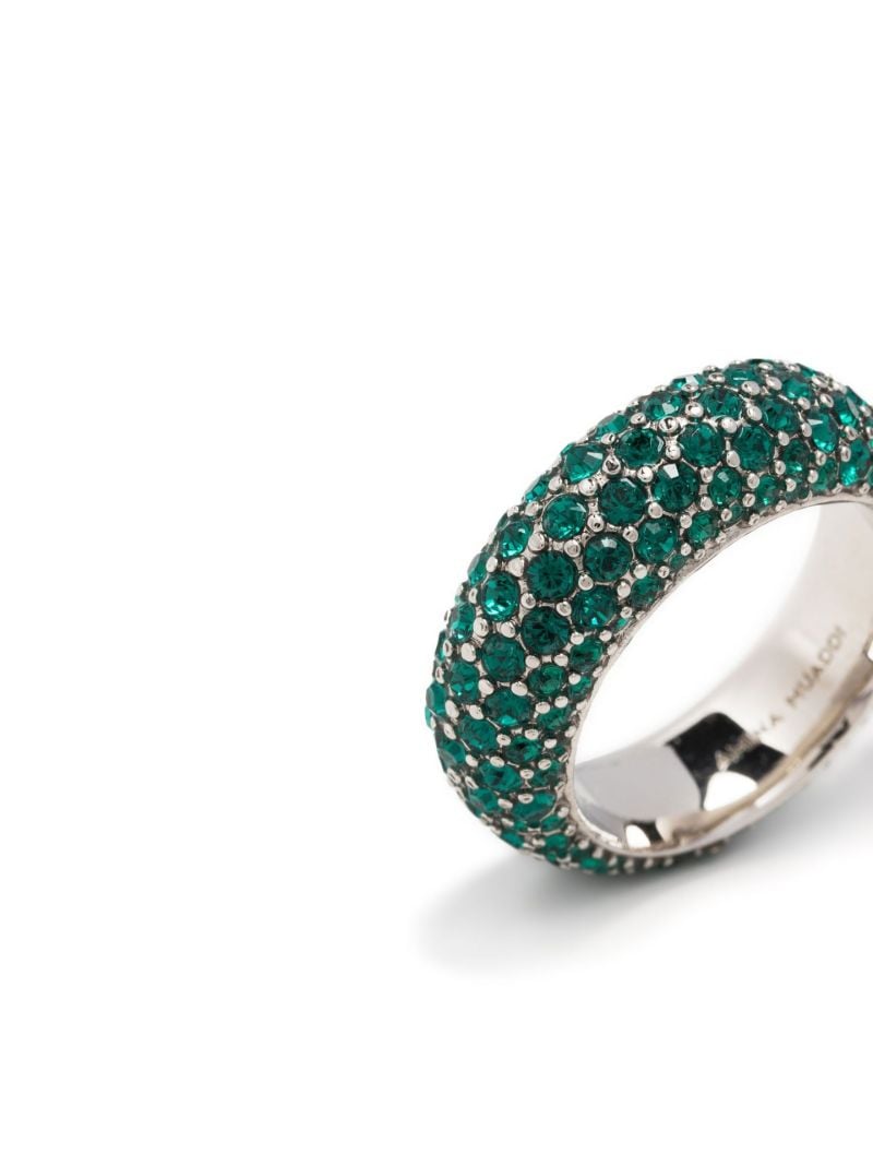 Silver-tone Cameron Crystal Ring