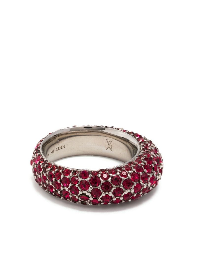 Silver-plated Cameron Crystal Ring