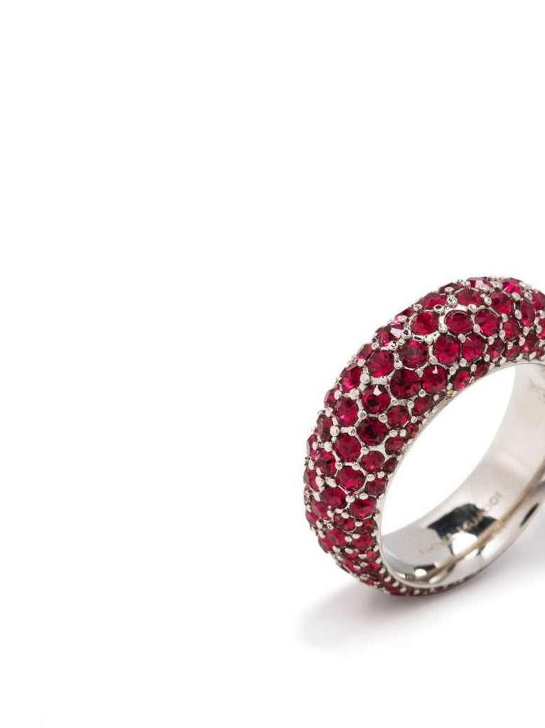 Silver-plated Cameron Crystal Ring