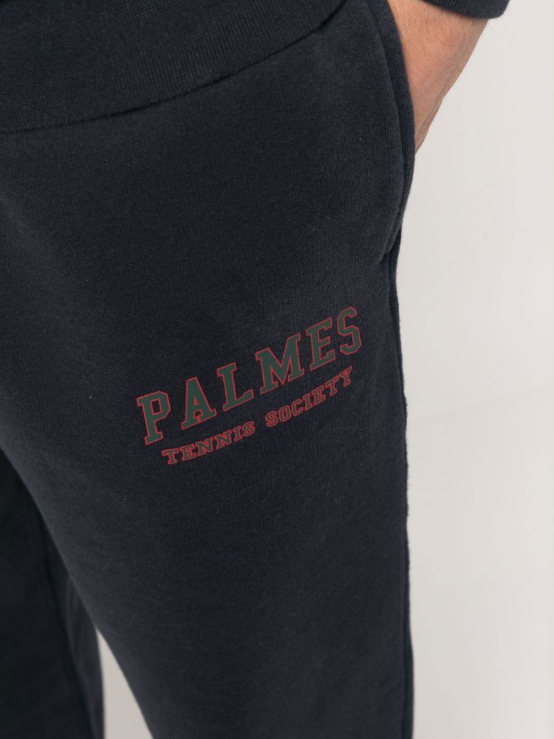 Blue Vitas Logo Print Cotton Track Pants