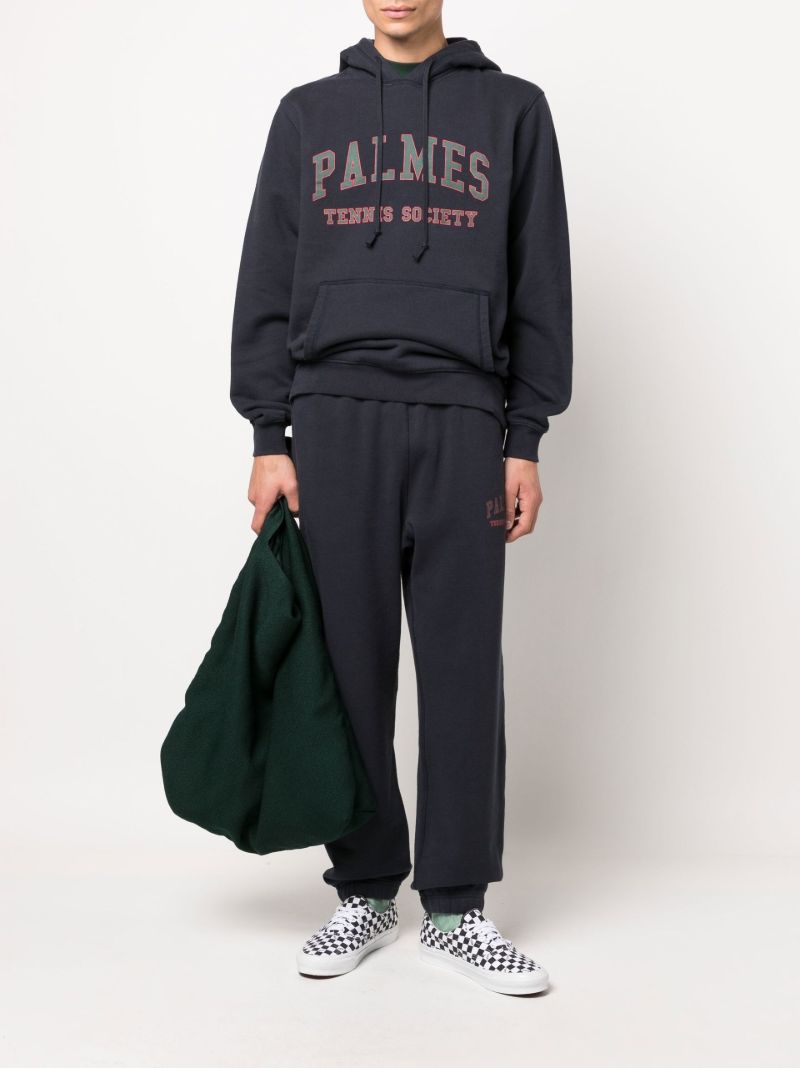 Blue Vitas Logo Print Cotton Track Pants