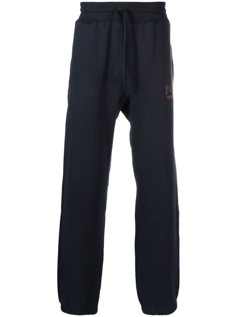 Blue Vitas Logo Print Cotton Track Pants