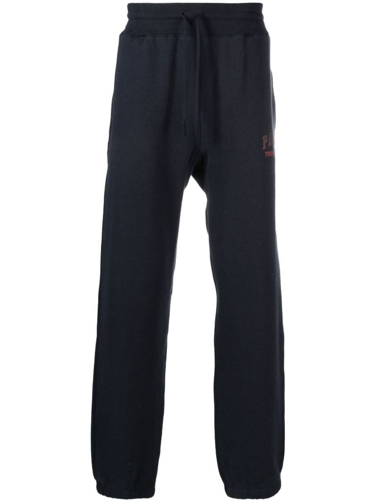 Blue Vitas Logo Print Cotton Track Pants