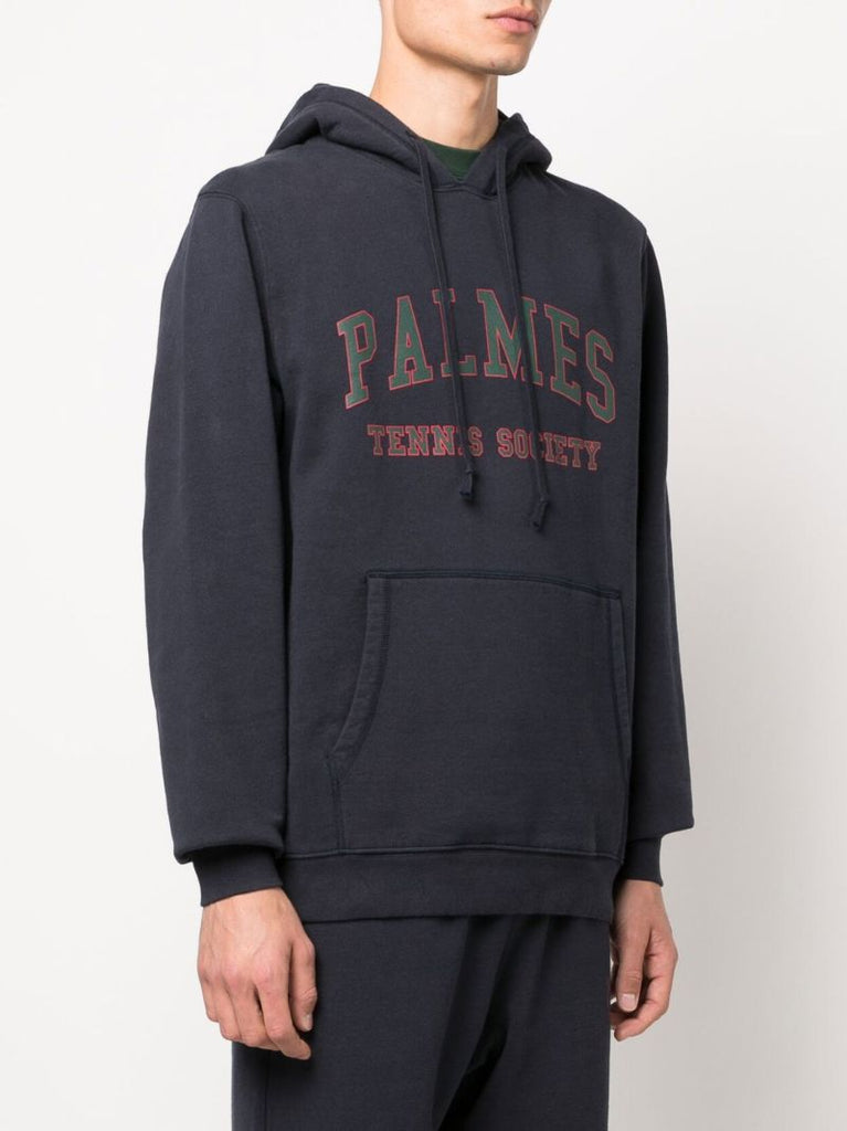 Blue Mats Logo Print Hoodie