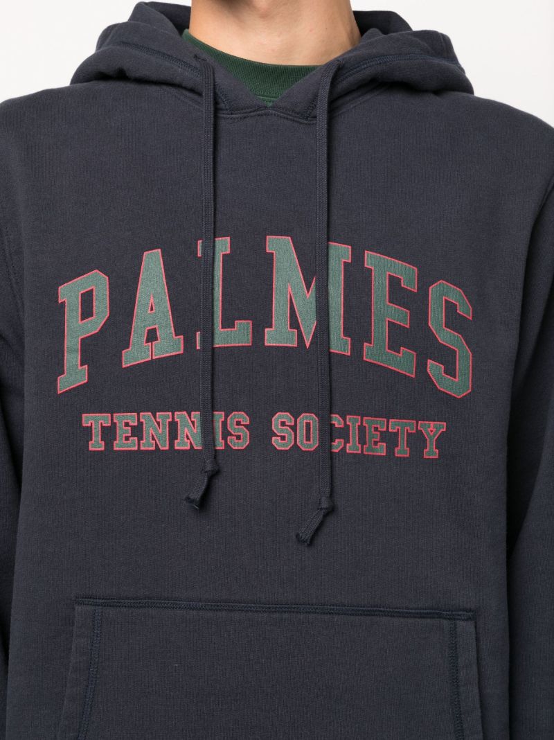 Blue Mats Logo Print Hoodie