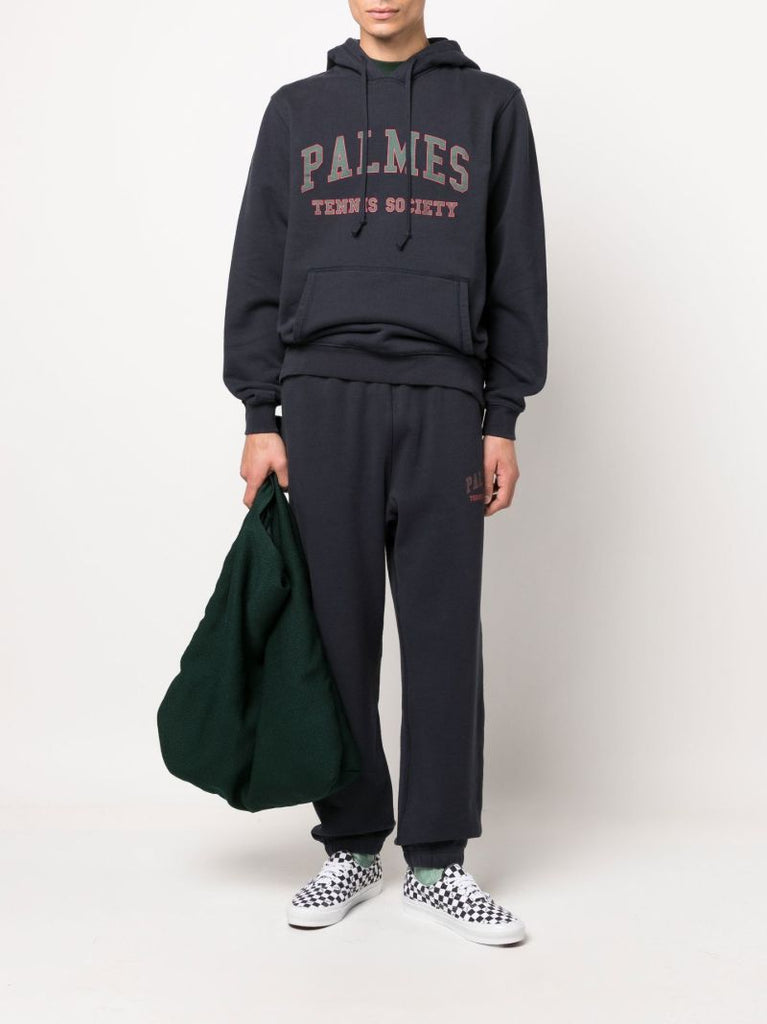 Blue Mats Logo Print Hoodie