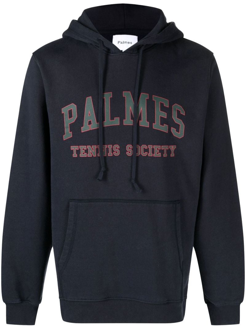 Blue Mats Logo Print Hoodie