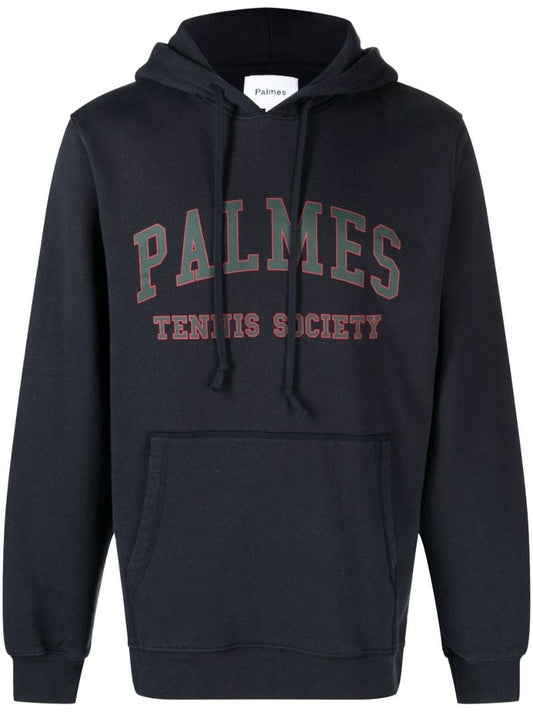 Blue Mats Logo Print Hoodie