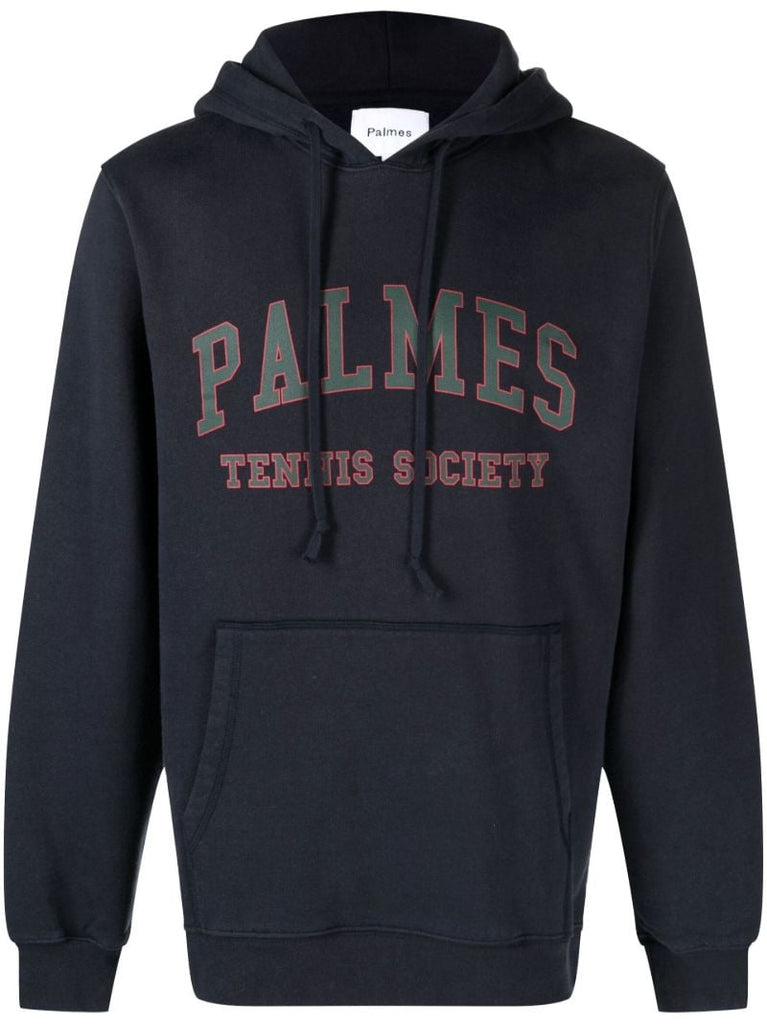Blue Mats Logo Print Hoodie