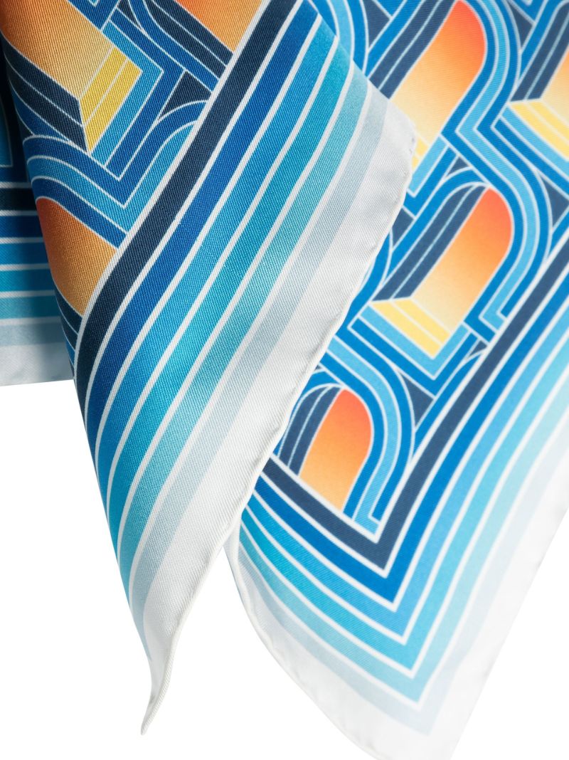 Blue L'arche De Nuit Scarf