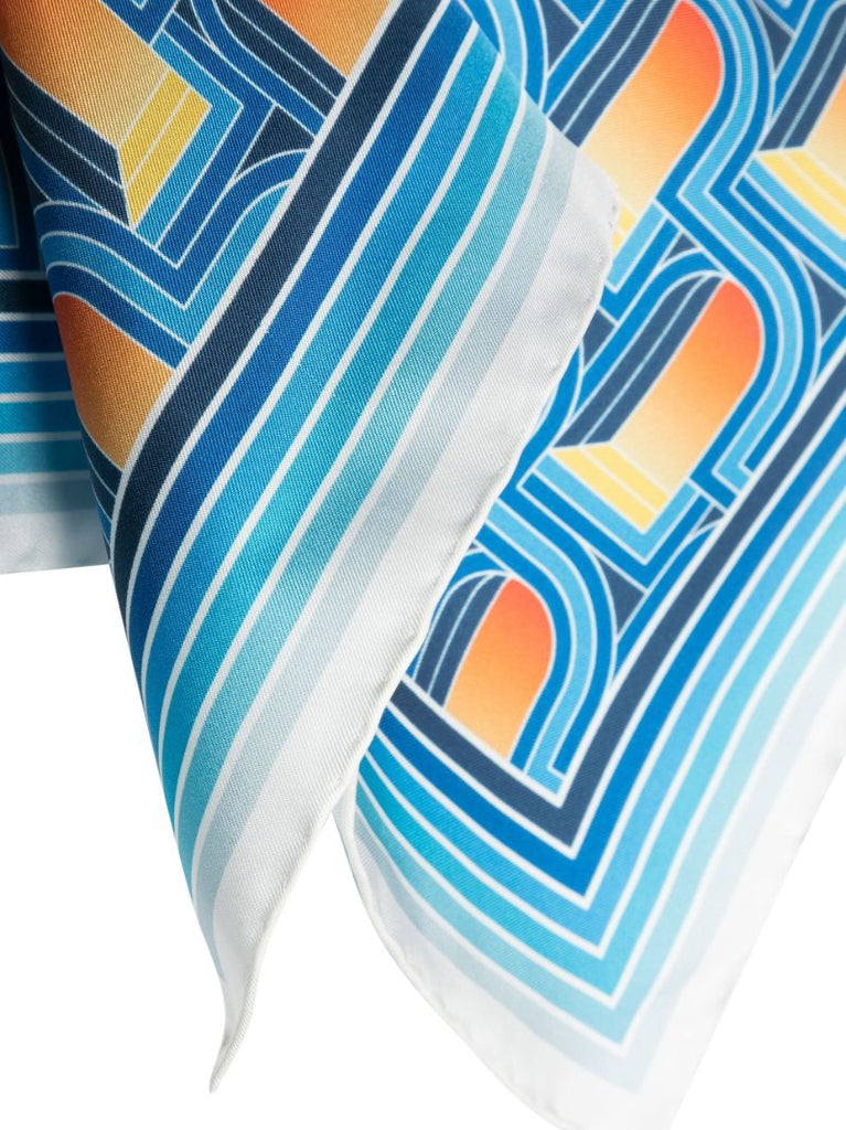 Blue L'arche De Nuit Scarf