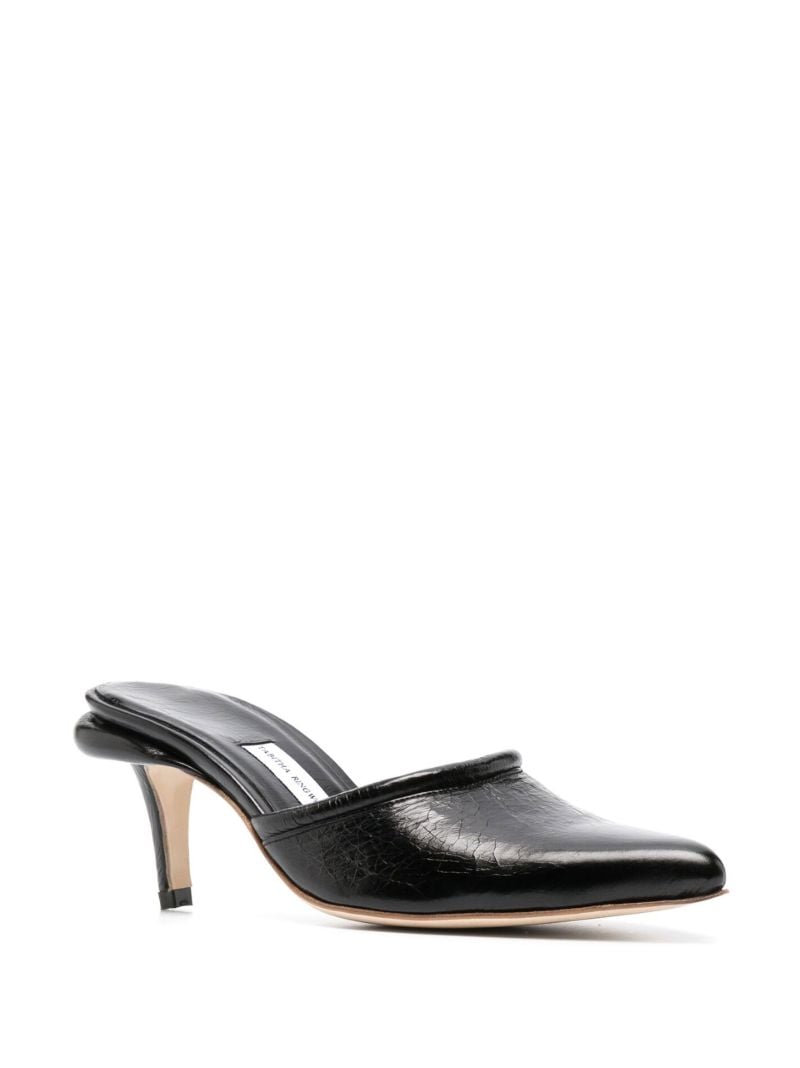 Black Serene 70 Leather Pumps