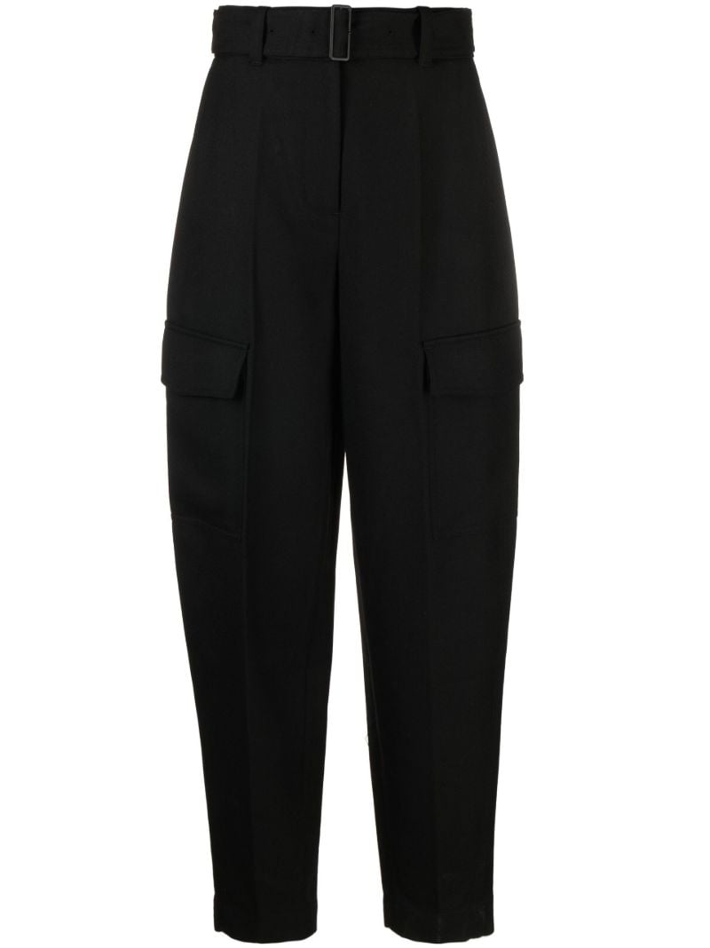Black Devonport High-waisted Trousers