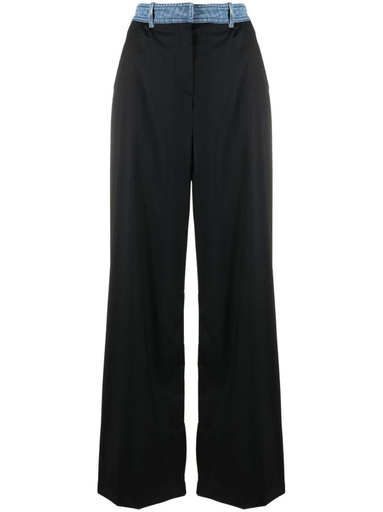 Black Wide-leg Trousers