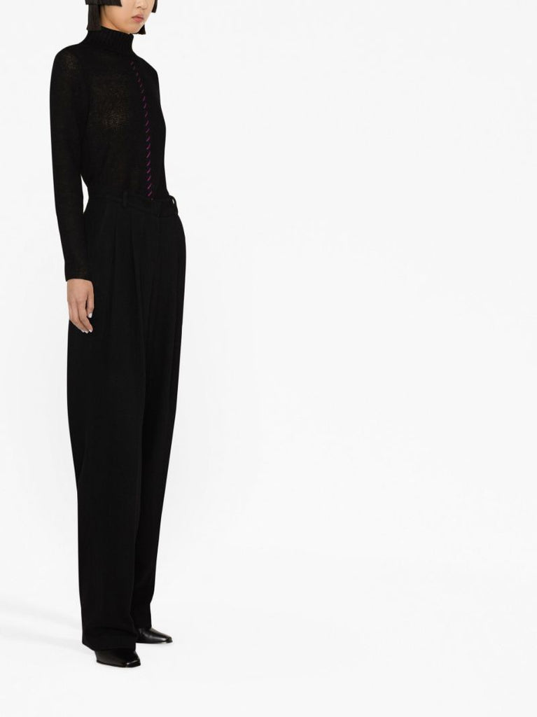 Black Layton Straight-leg Trousers