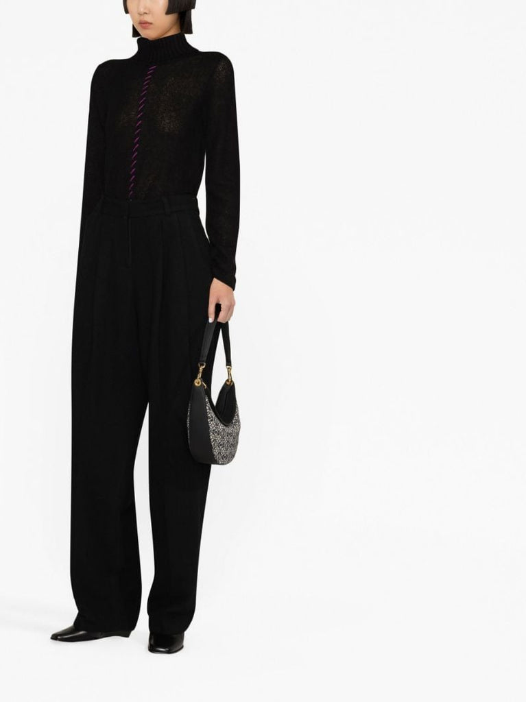 Black Layton Straight-leg Trousers