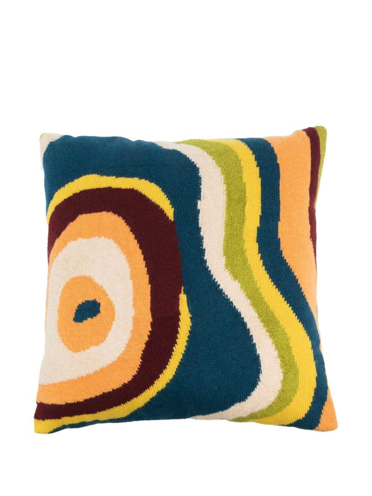 Orange Ollio Whirlwind Cashmere Pillow