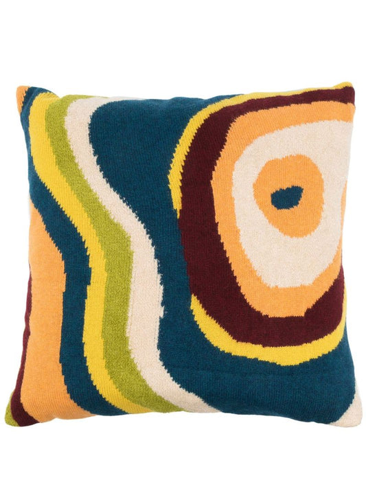 Orange Ollio Whirlwind Cashmere Pillow