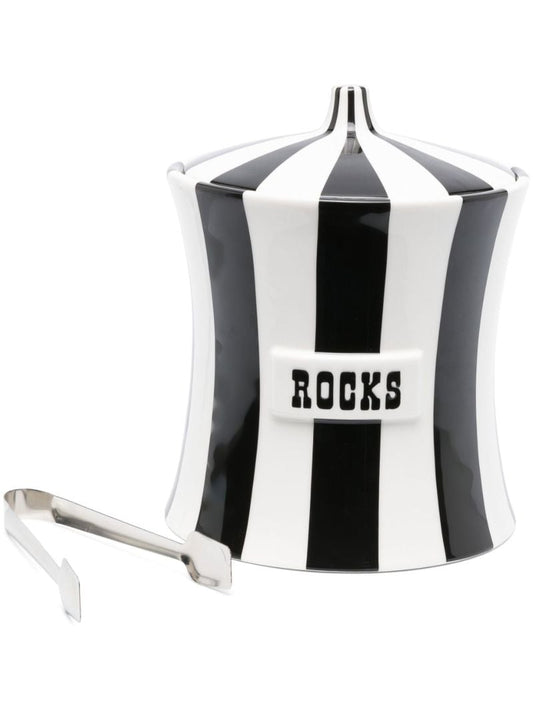 Black Vice Rocks Striped Ice Bucket