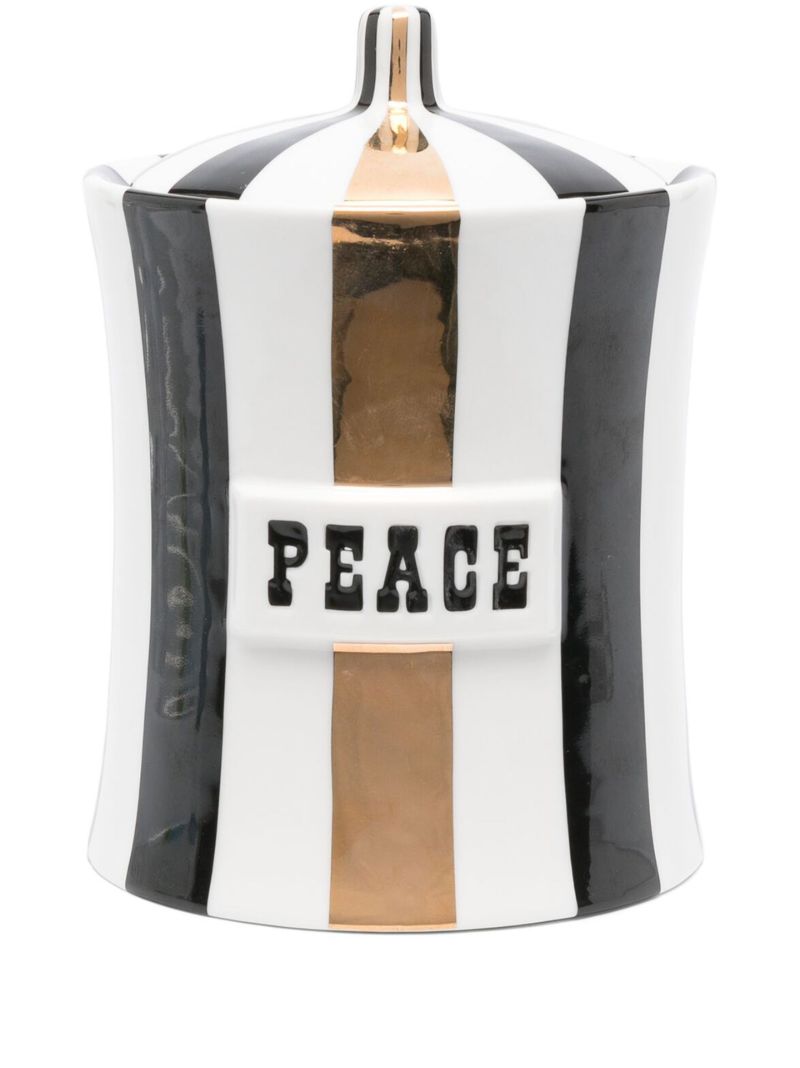 White Vice Peace Striped Canister