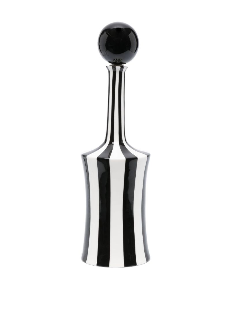 Black Vice Whiskey Striped Decanter