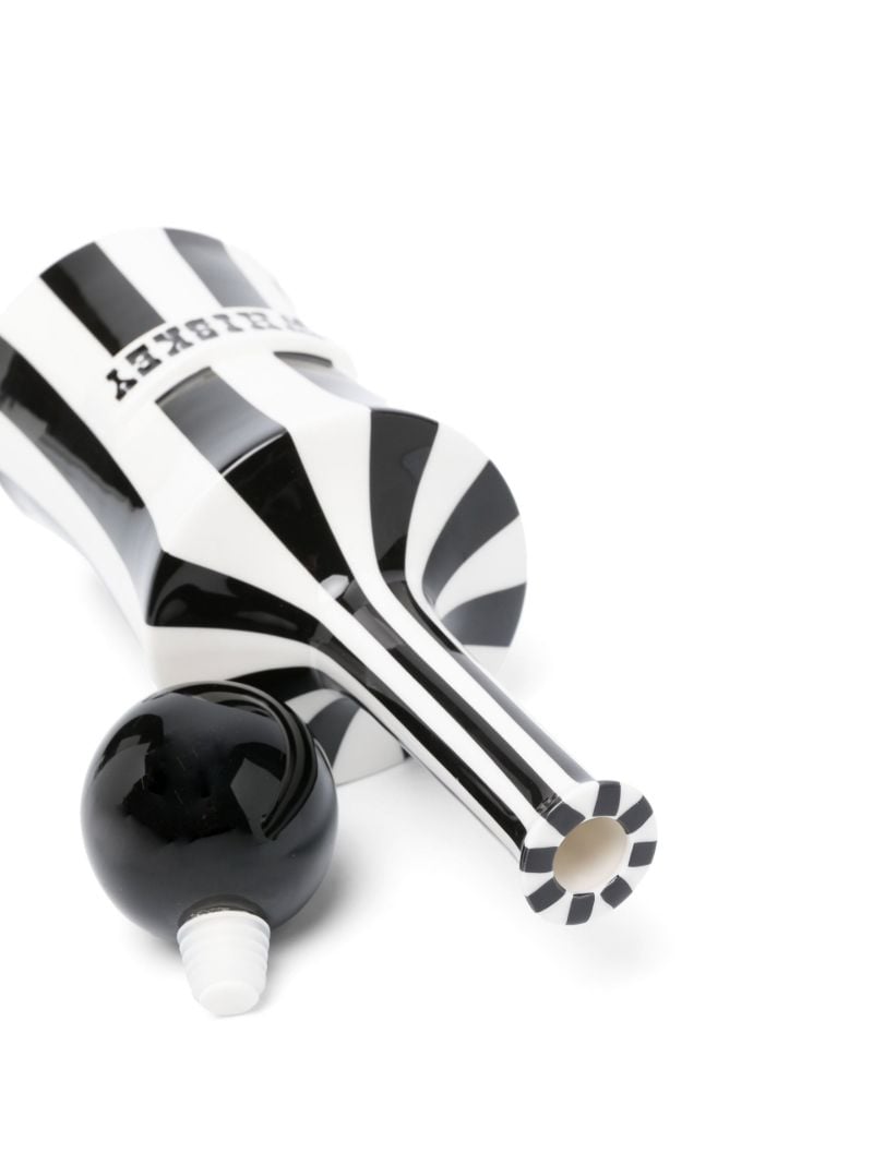 Black Vice Whiskey Striped Decanter