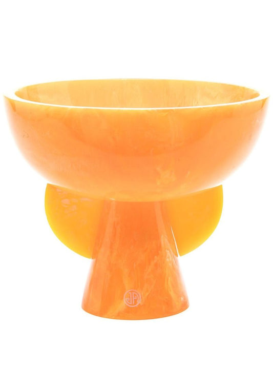 Orange Mystique Pedestal Bowl
