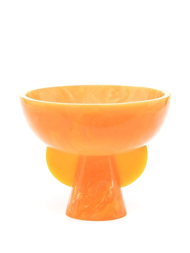 Orange Mystique Pedestal Bowl