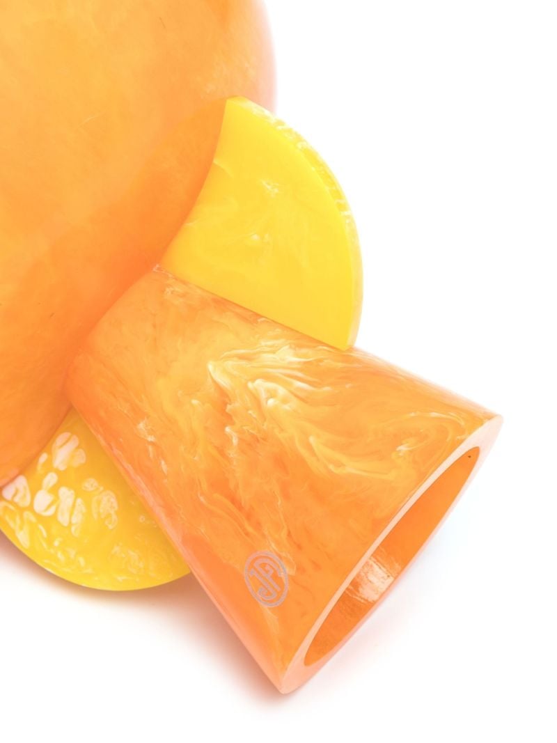 Orange Mystique Pedestal Bowl