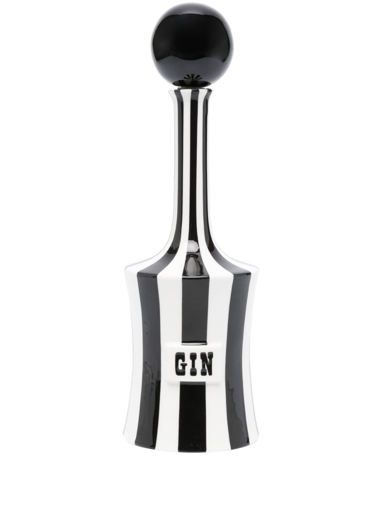 Black Vice Gin Striped Decanter