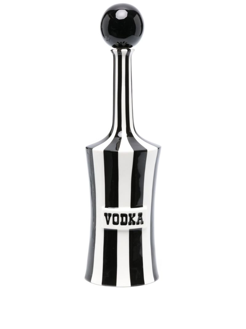 Black Vice Vodka Striped Decanter