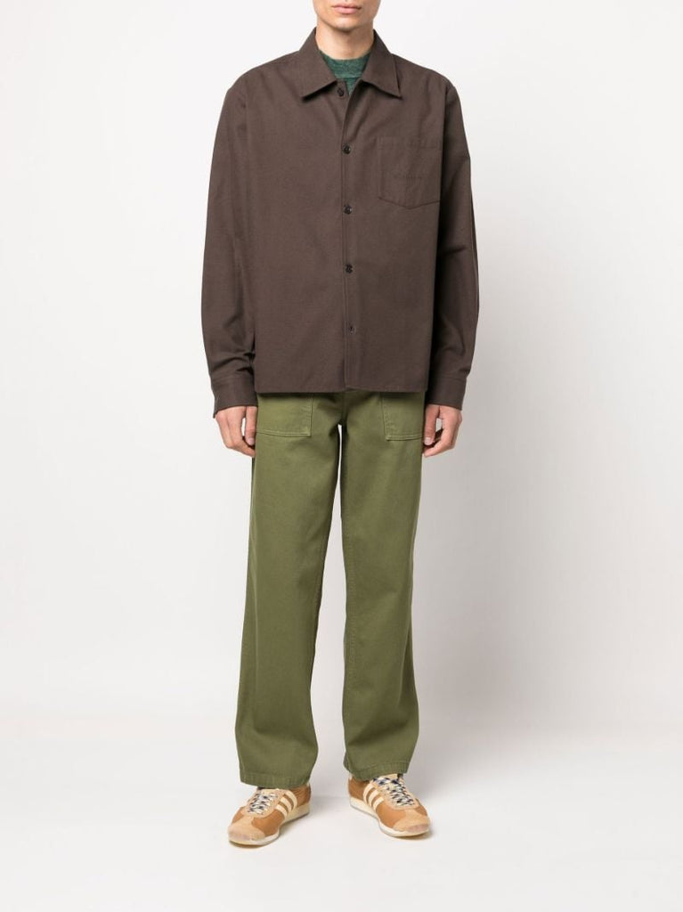 Green Groundsman Straight-leg Trousers
