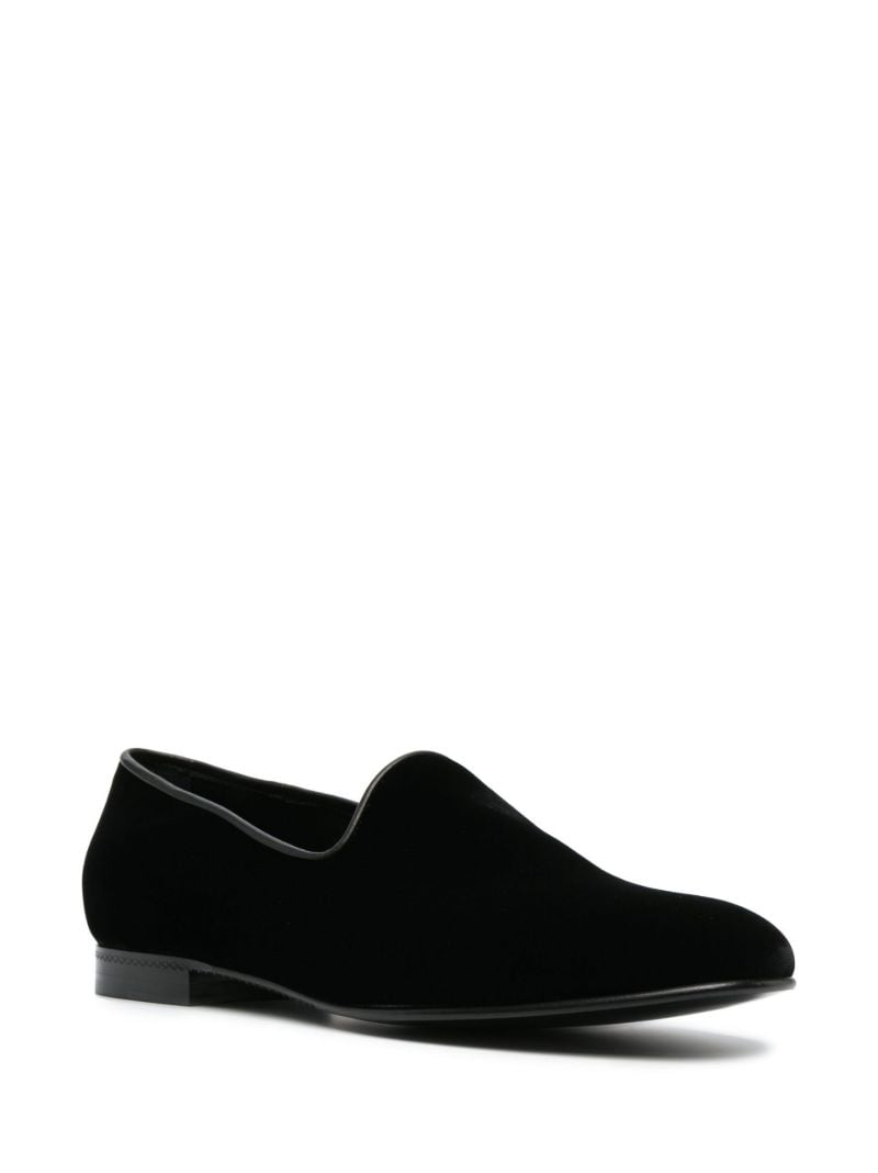 Black Lido Velvet Loafers