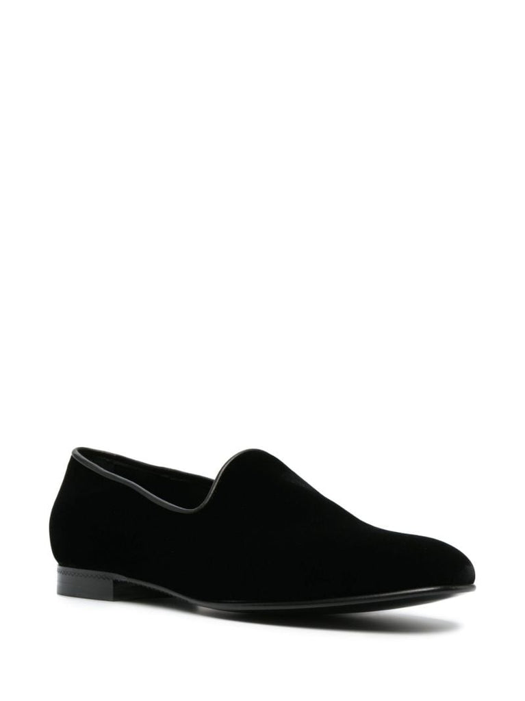Black Lido Velvet Loafers