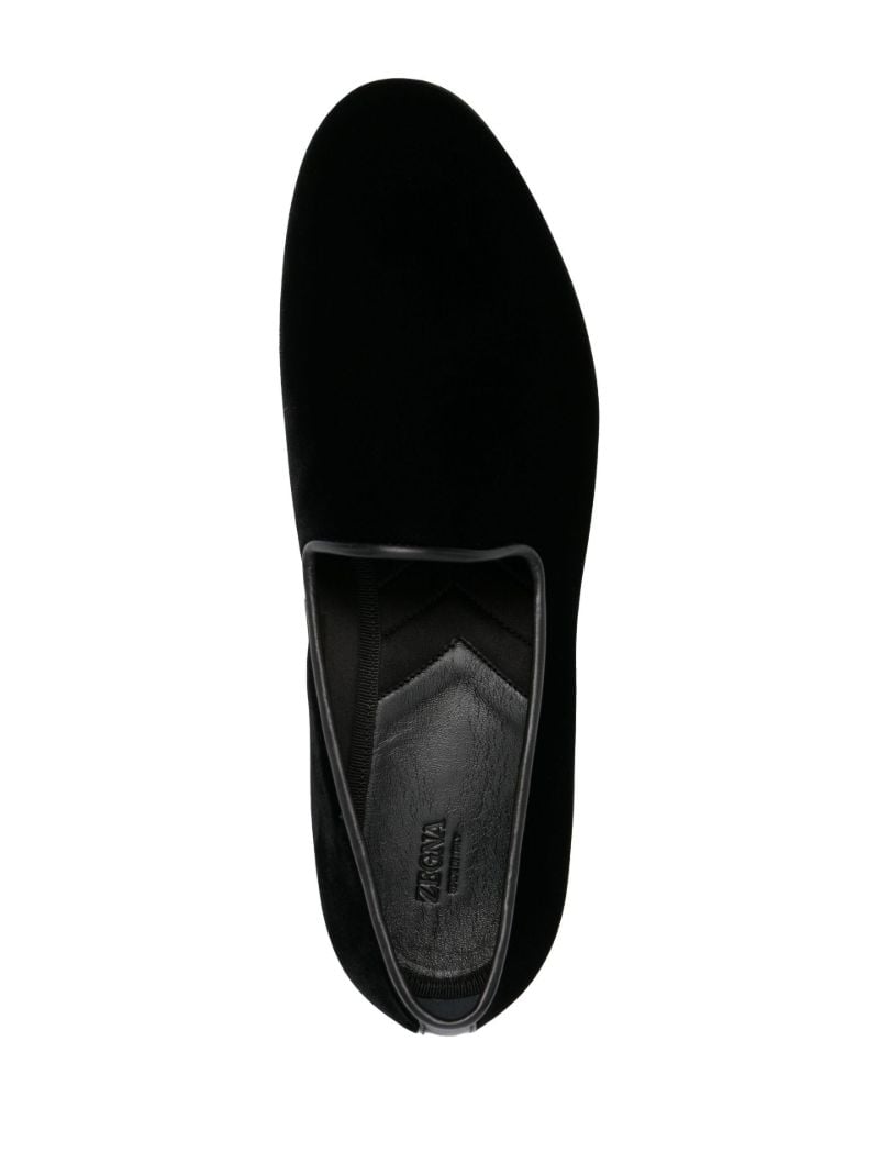 Black Lido Velvet Loafers