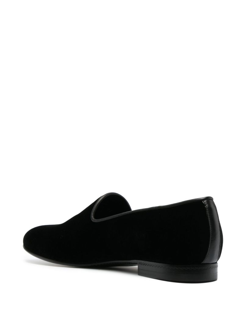 Black Lido Velvet Loafers