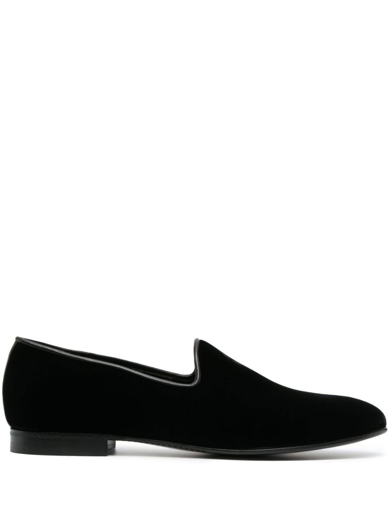 Black Lido Velvet Loafers
