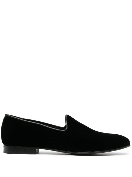 Black Lido Velvet Loafers