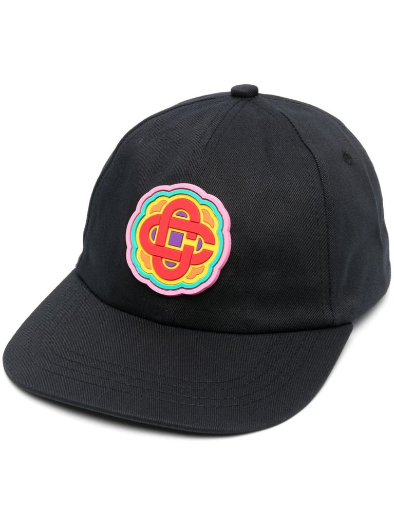 Black Rainbow Logo Cotton Cap