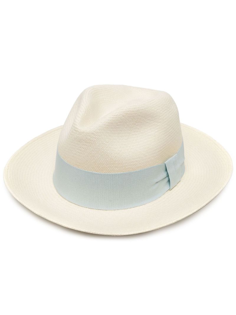 Neutral Wide Brim Panama Hat