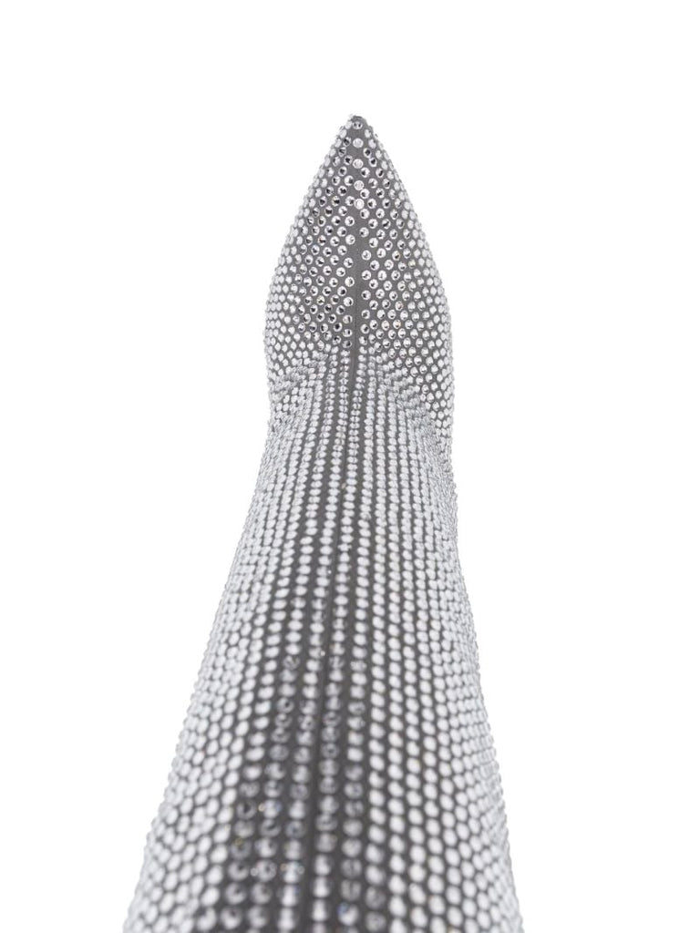 Silver Holly 105 Crystal Knee-high Boots